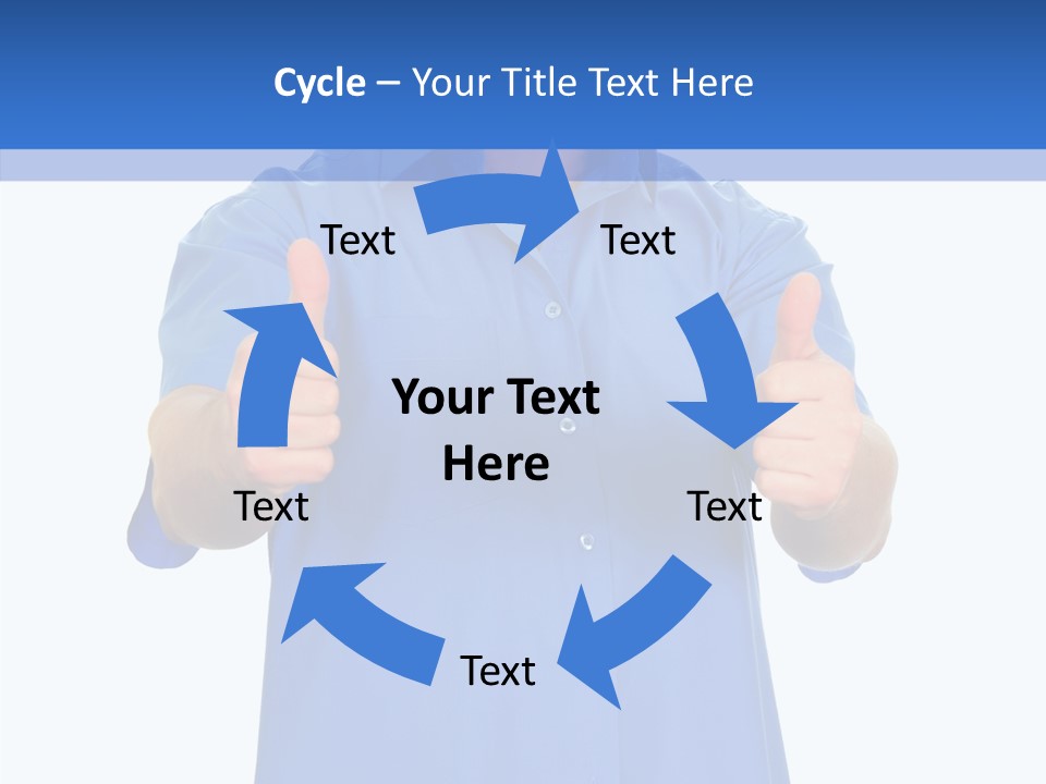 Happy Caucasian Portrait PowerPoint Template