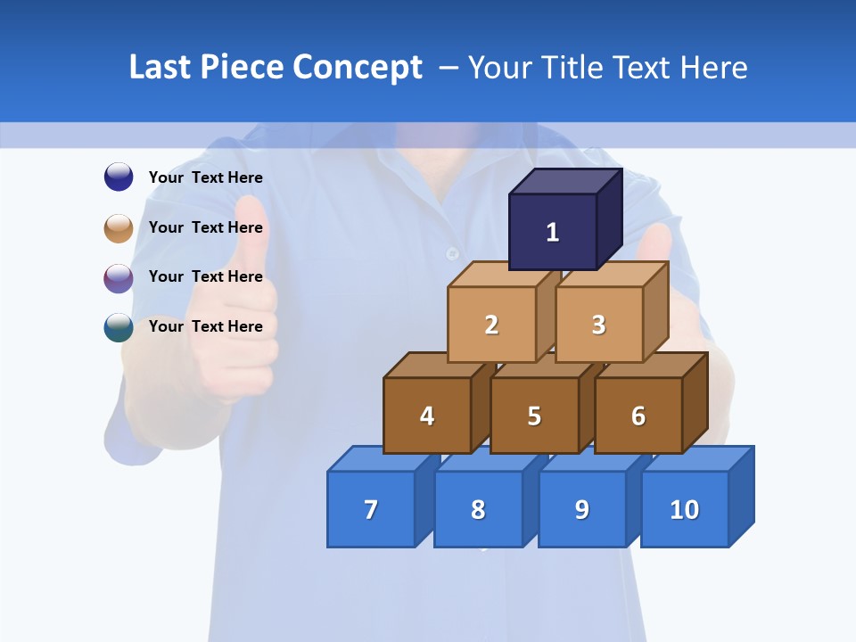 Happy Caucasian Portrait PowerPoint Template