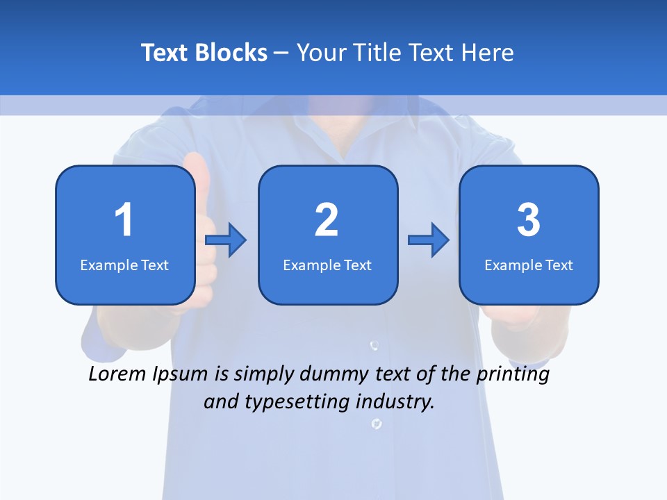 Happy Caucasian Portrait PowerPoint Template