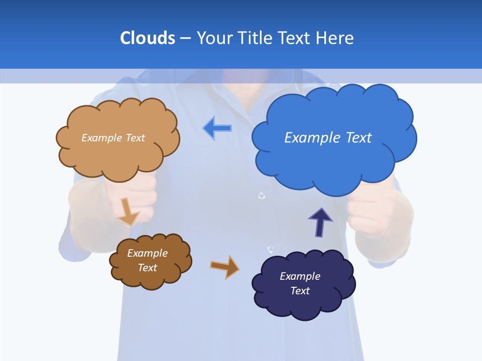 Happy Caucasian Portrait PowerPoint Template