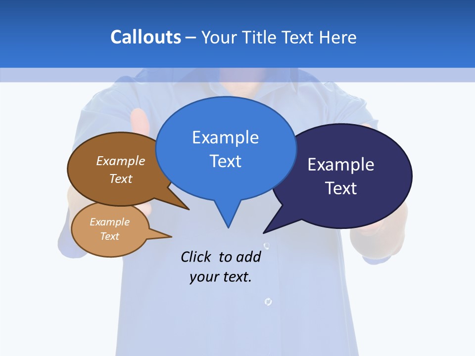 Happy Caucasian Portrait PowerPoint Template