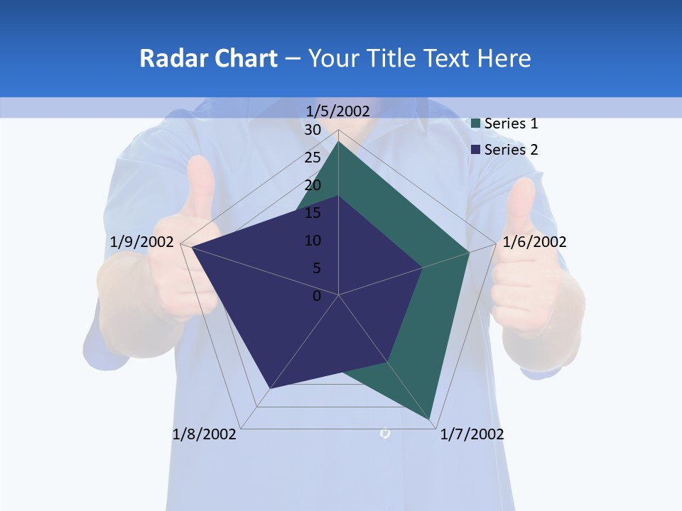Happy Caucasian Portrait PowerPoint Template