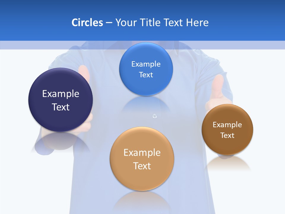 Happy Caucasian Portrait PowerPoint Template