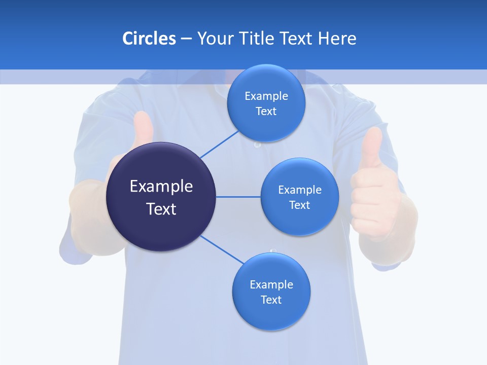 Happy Caucasian Portrait PowerPoint Template