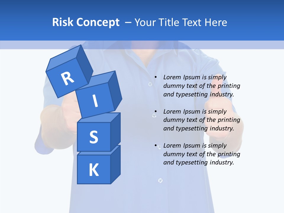 Happy Caucasian Portrait PowerPoint Template