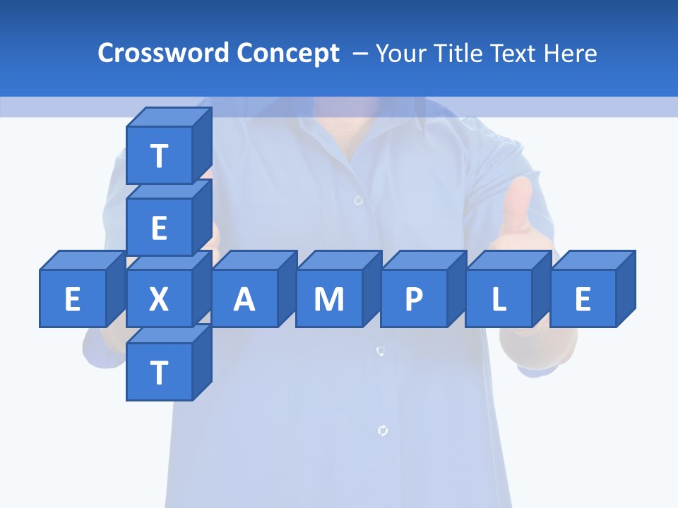 Happy Caucasian Portrait PowerPoint Template