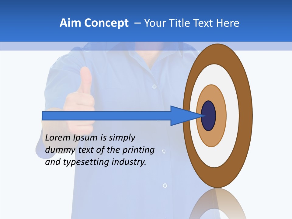 Happy Caucasian Portrait PowerPoint Template