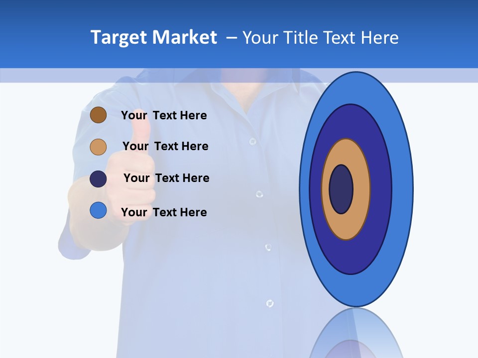 Happy Caucasian Portrait PowerPoint Template