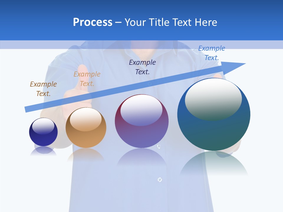 Happy Caucasian Portrait PowerPoint Template
