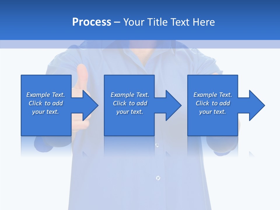 Happy Caucasian Portrait PowerPoint Template