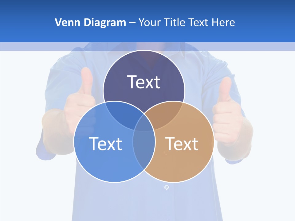 Happy Caucasian Portrait PowerPoint Template