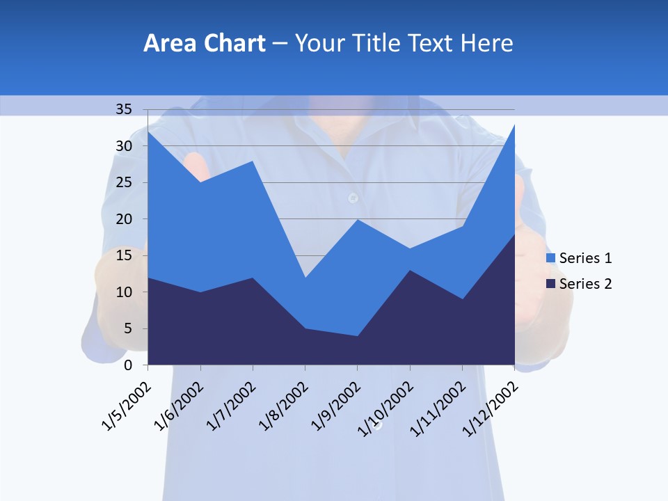 Happy Caucasian Portrait PowerPoint Template