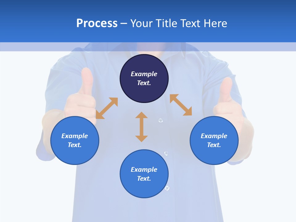 Happy Caucasian Portrait PowerPoint Template