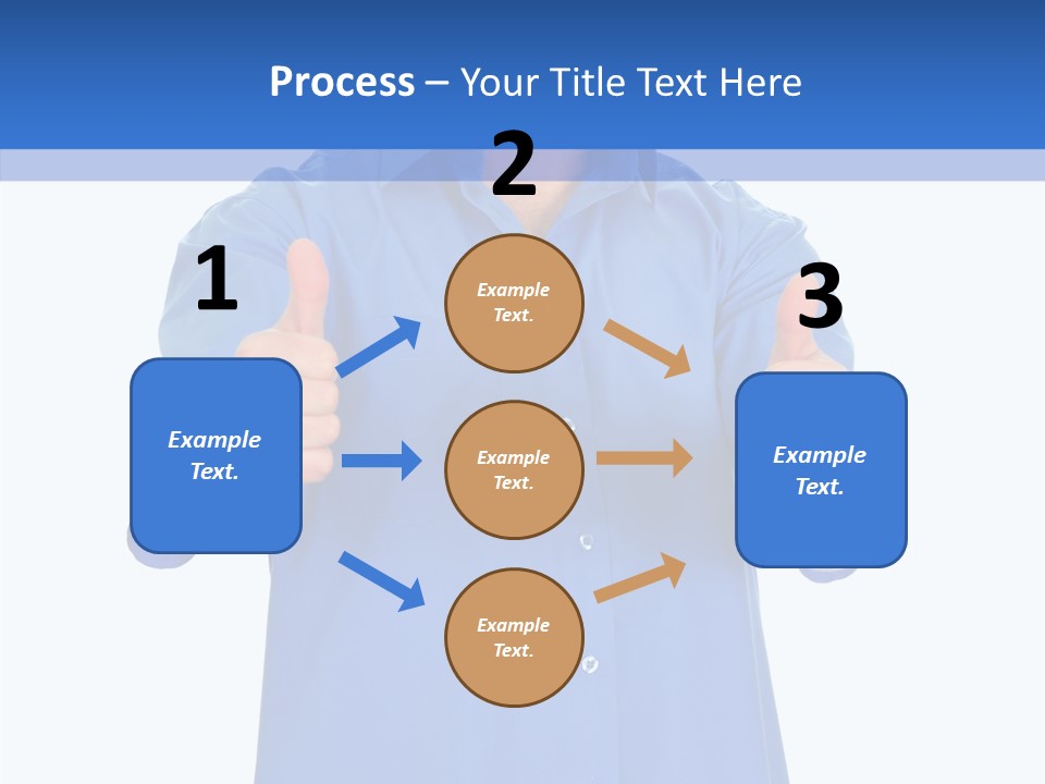 Happy Caucasian Portrait PowerPoint Template