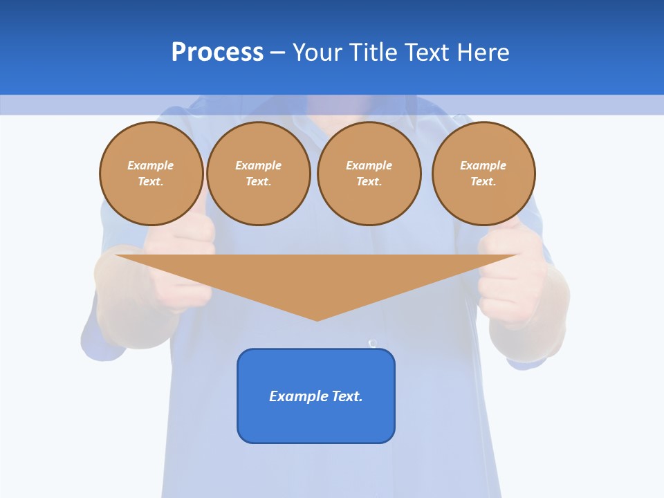 Happy Caucasian Portrait PowerPoint Template
