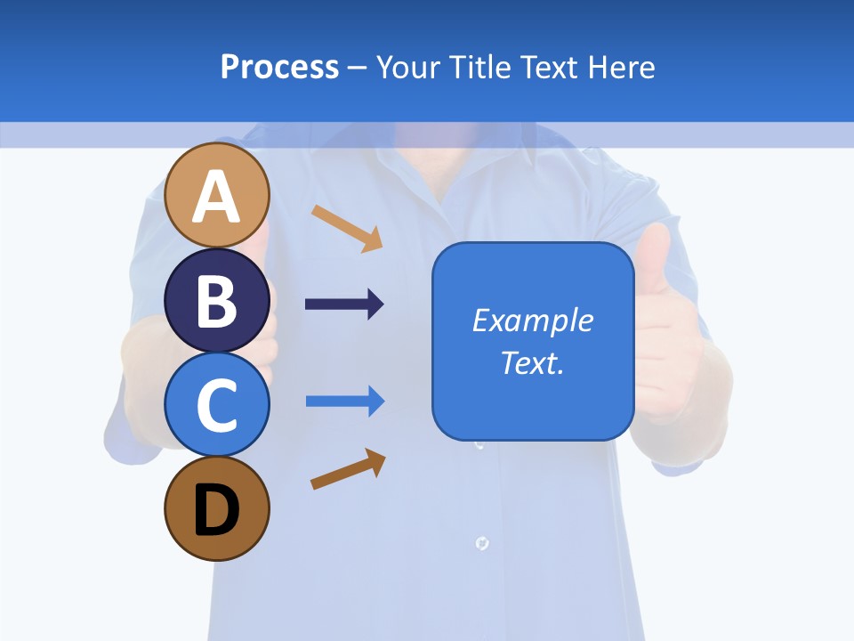 Happy Caucasian Portrait PowerPoint Template