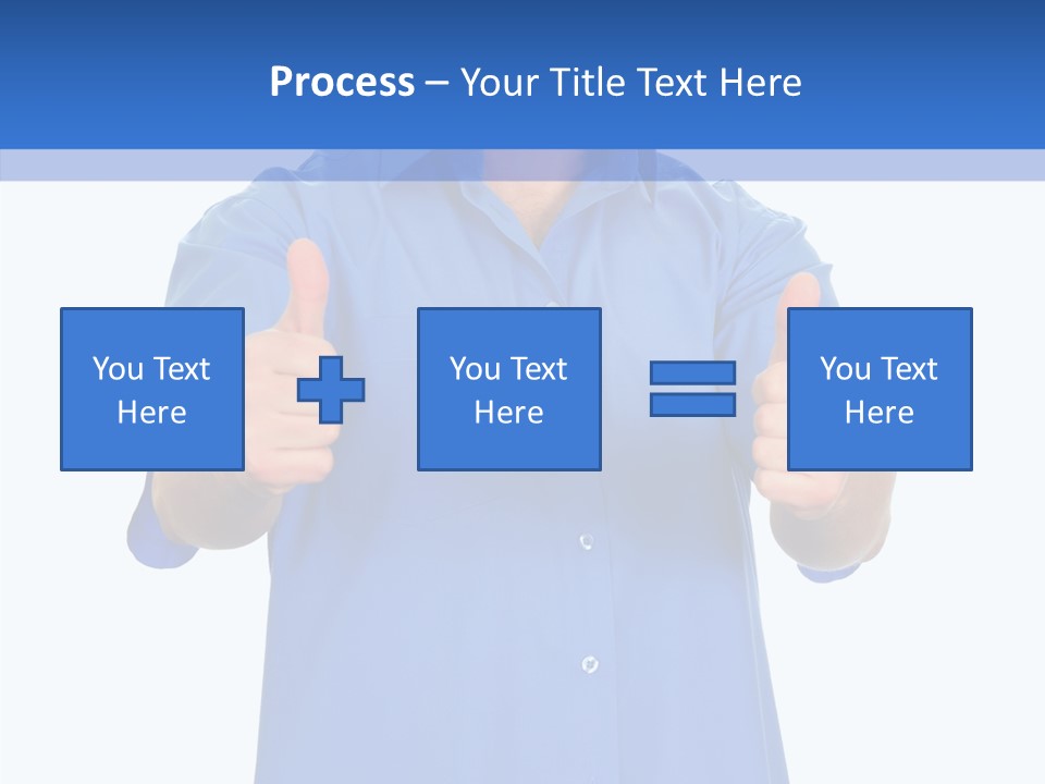 Happy Caucasian Portrait PowerPoint Template
