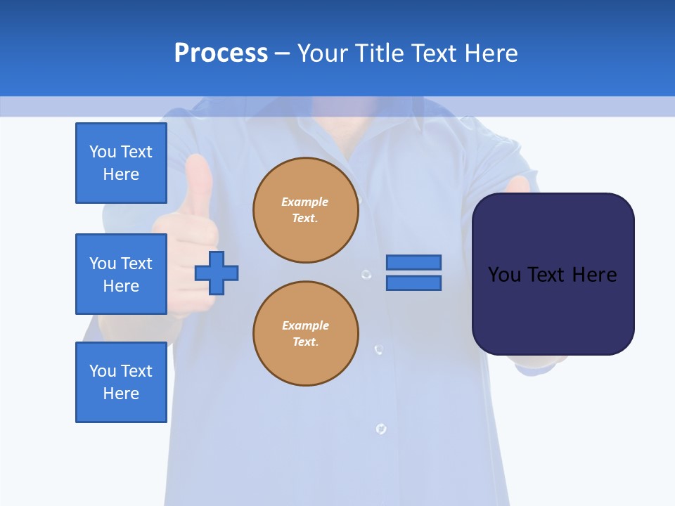 Happy Caucasian Portrait PowerPoint Template