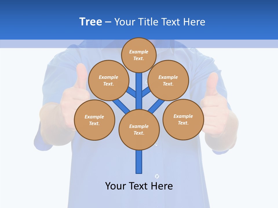 Happy Caucasian Portrait PowerPoint Template