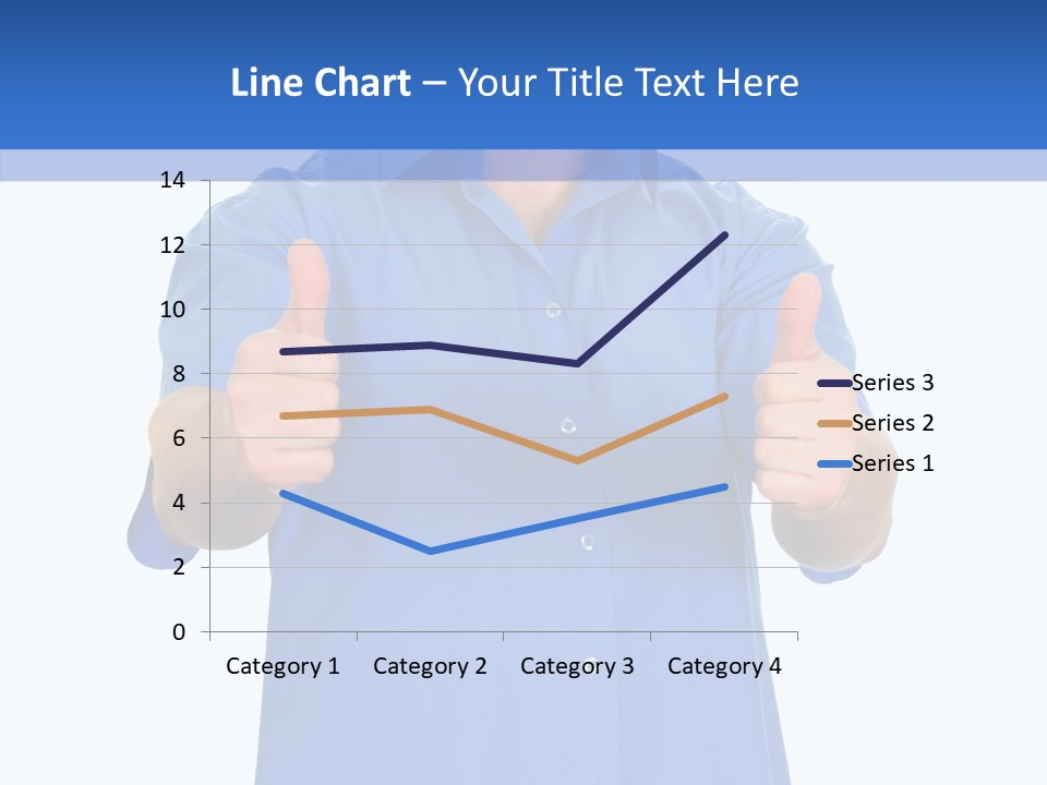 Happy Caucasian Portrait PowerPoint Template