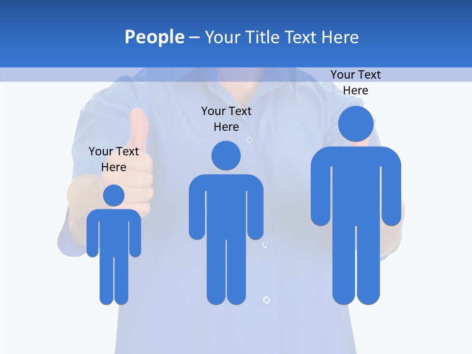 Happy Caucasian Portrait PowerPoint Template