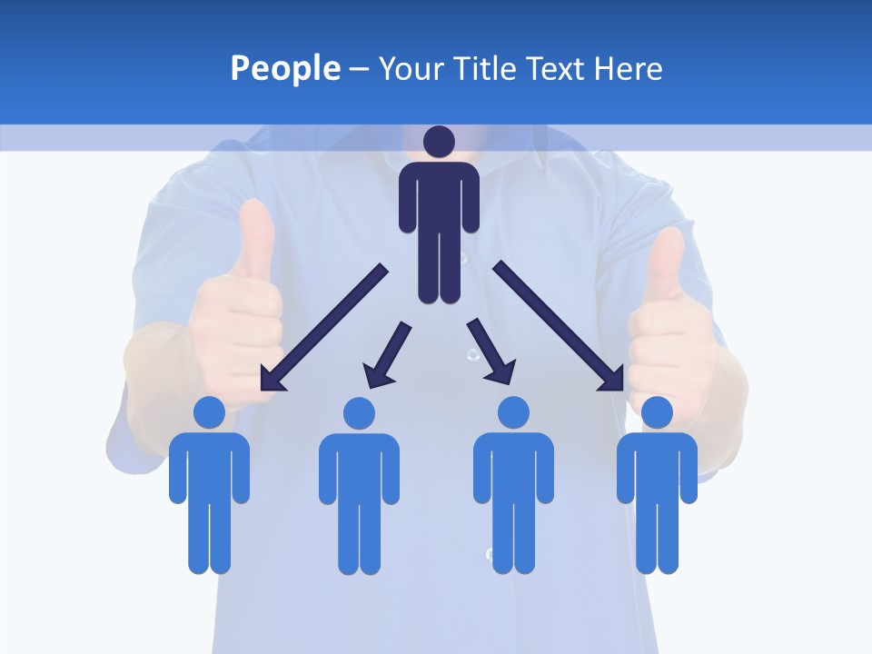 Happy Caucasian Portrait PowerPoint Template