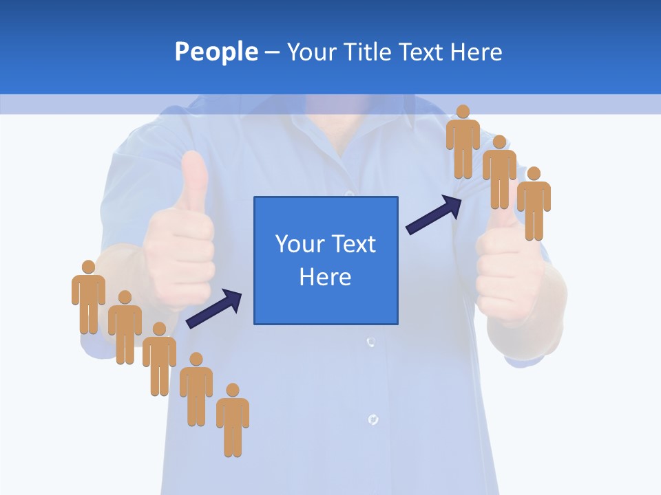 Happy Caucasian Portrait PowerPoint Template