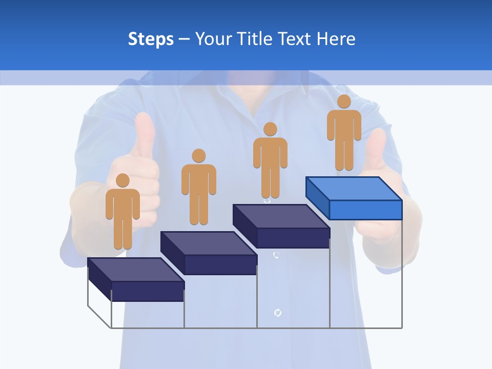 Happy Caucasian Portrait PowerPoint Template