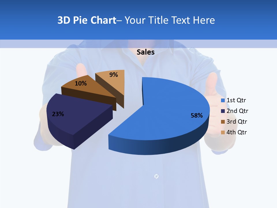Happy Caucasian Portrait PowerPoint Template