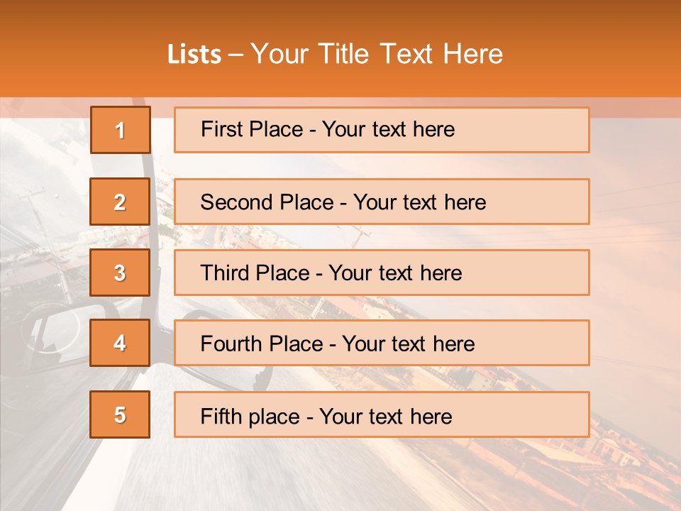 High Movement Meadow PowerPoint Template