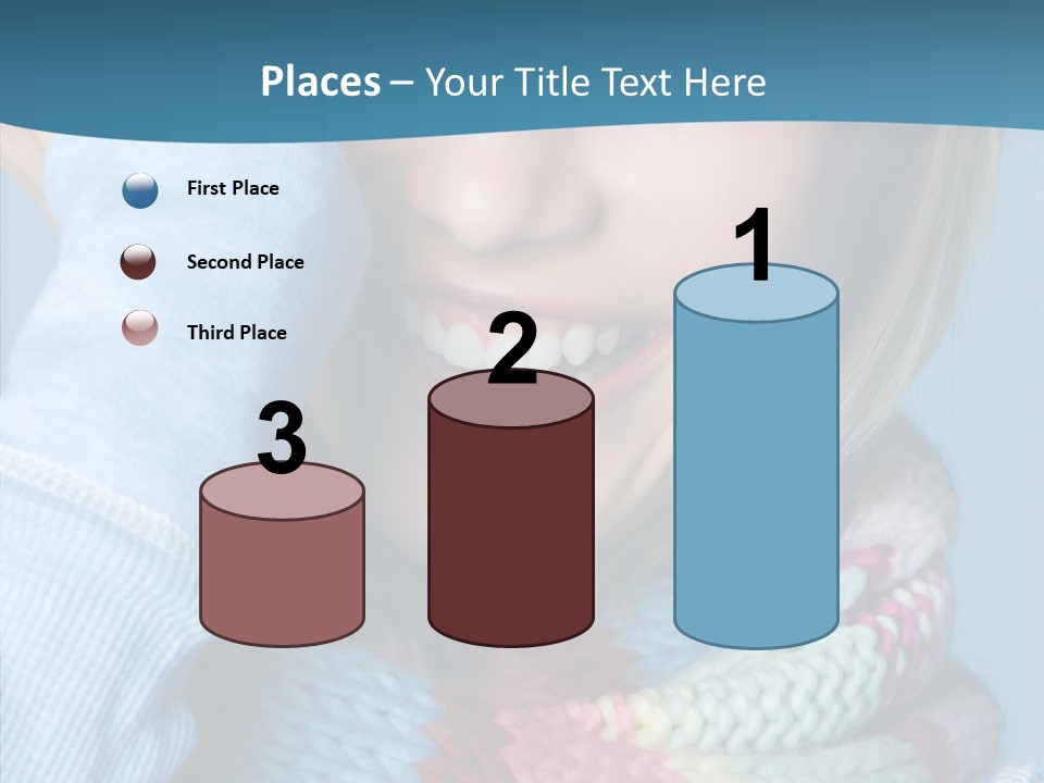 Girl Female Looking PowerPoint Template