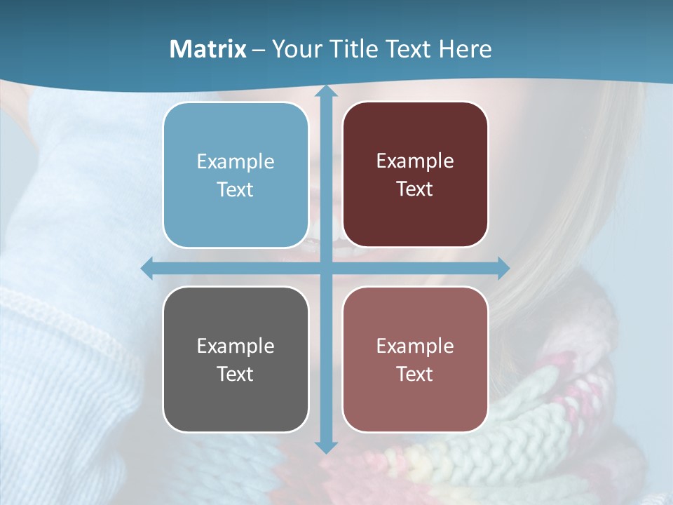 Girl Female Looking PowerPoint Template