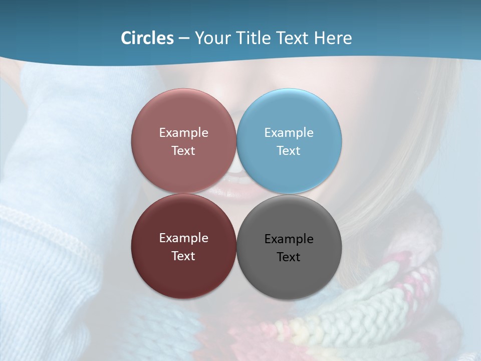 Girl Female Looking PowerPoint Template