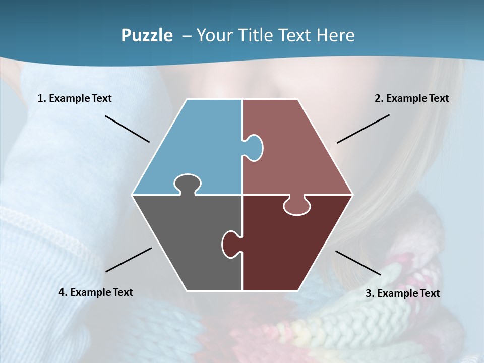 Girl Female Looking PowerPoint Template