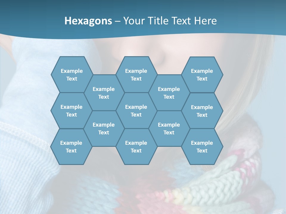 Girl Female Looking PowerPoint Template