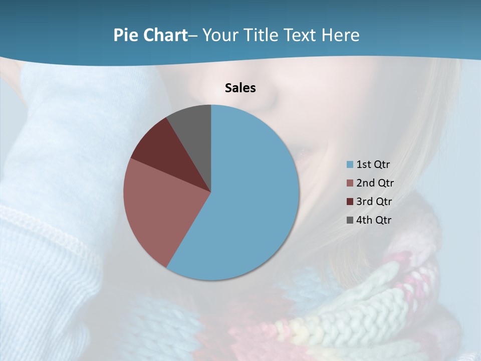 Girl Female Looking PowerPoint Template