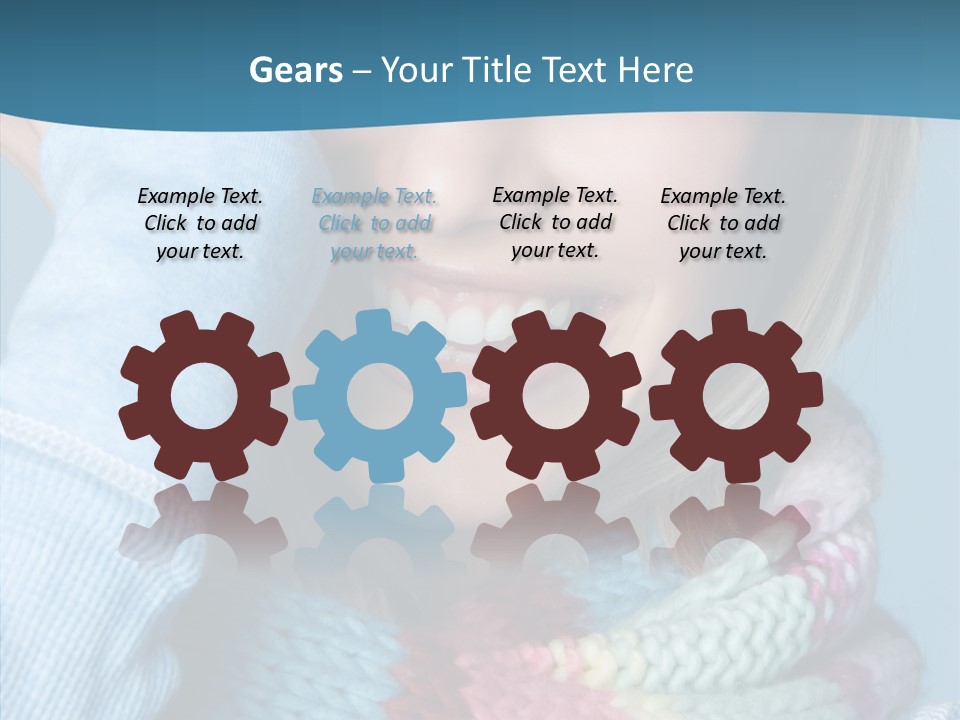 Girl Female Looking PowerPoint Template