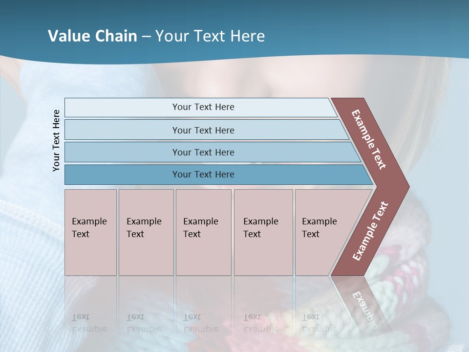 Girl Female Looking PowerPoint Template