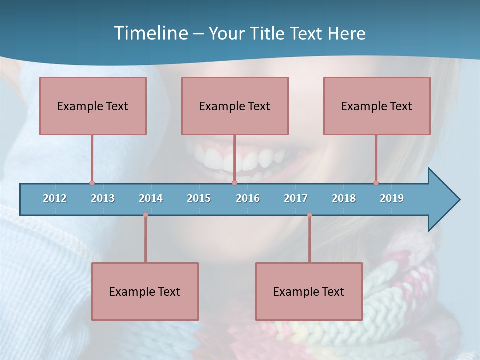 Girl Female Looking PowerPoint Template