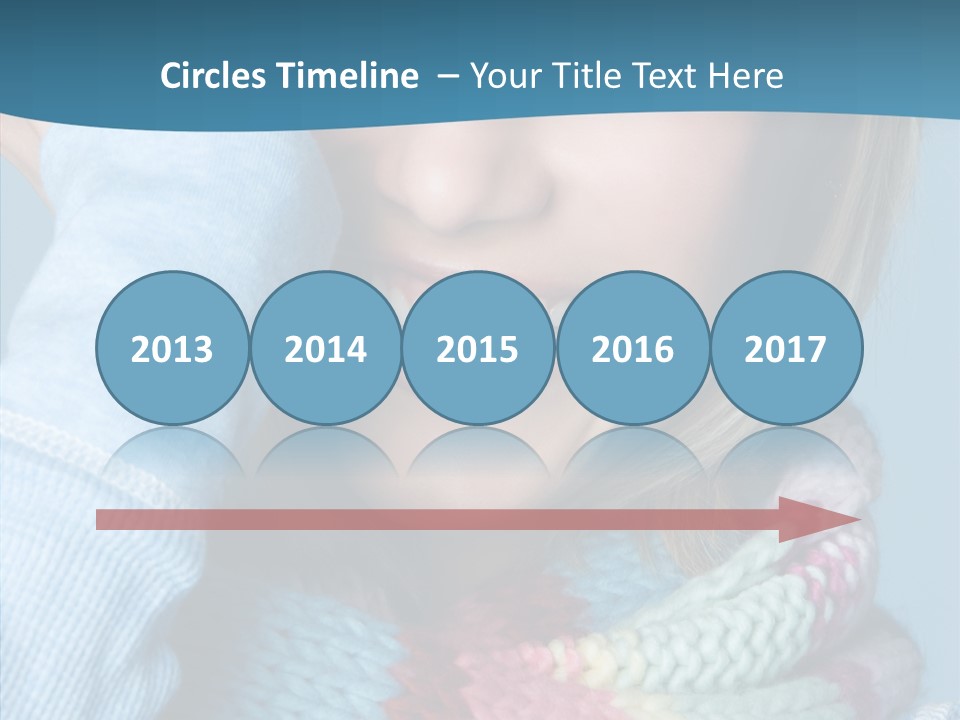 Girl Female Looking PowerPoint Template