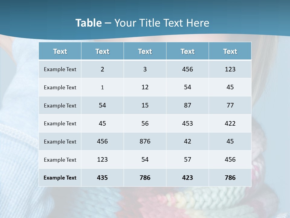 Girl Female Looking PowerPoint Template