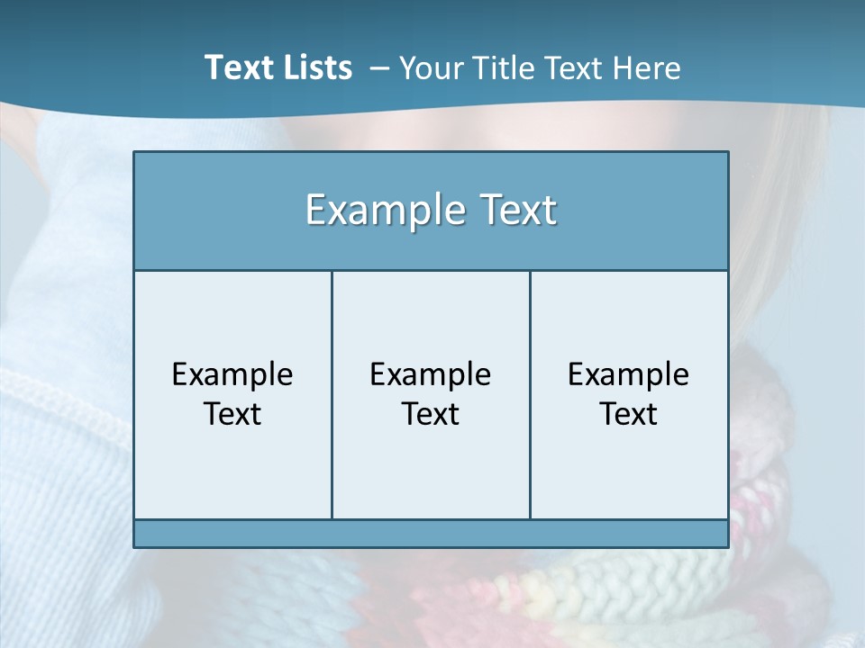 Girl Female Looking PowerPoint Template