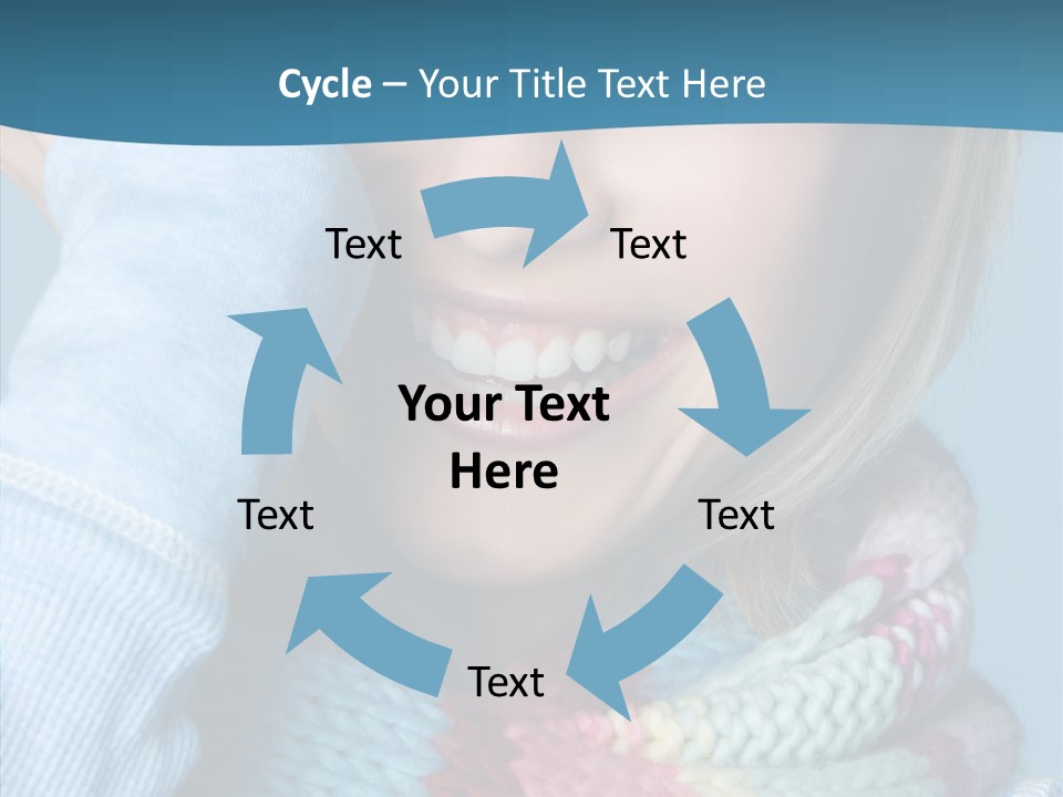 Girl Female Looking PowerPoint Template