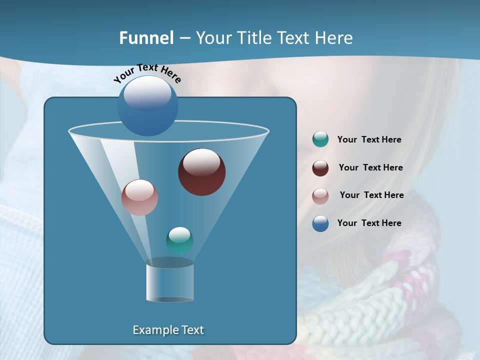 Girl Female Looking PowerPoint Template