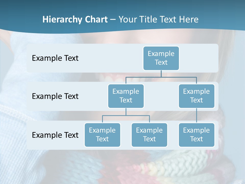 Girl Female Looking PowerPoint Template