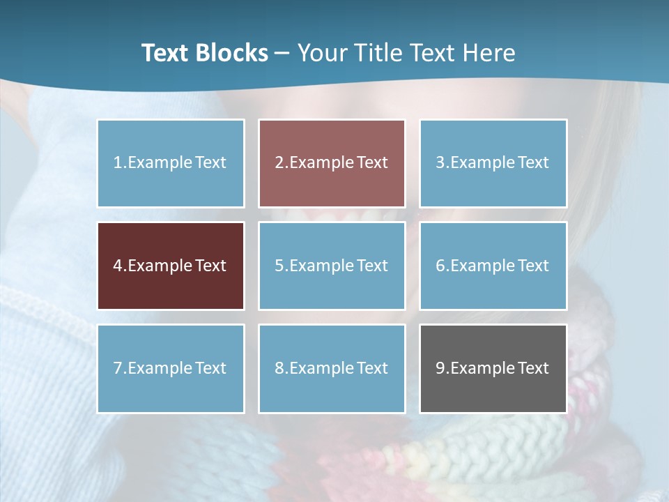 Girl Female Looking PowerPoint Template