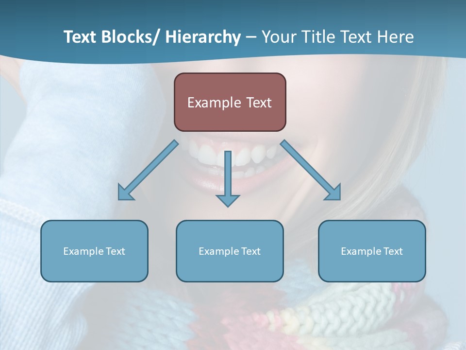 Girl Female Looking PowerPoint Template