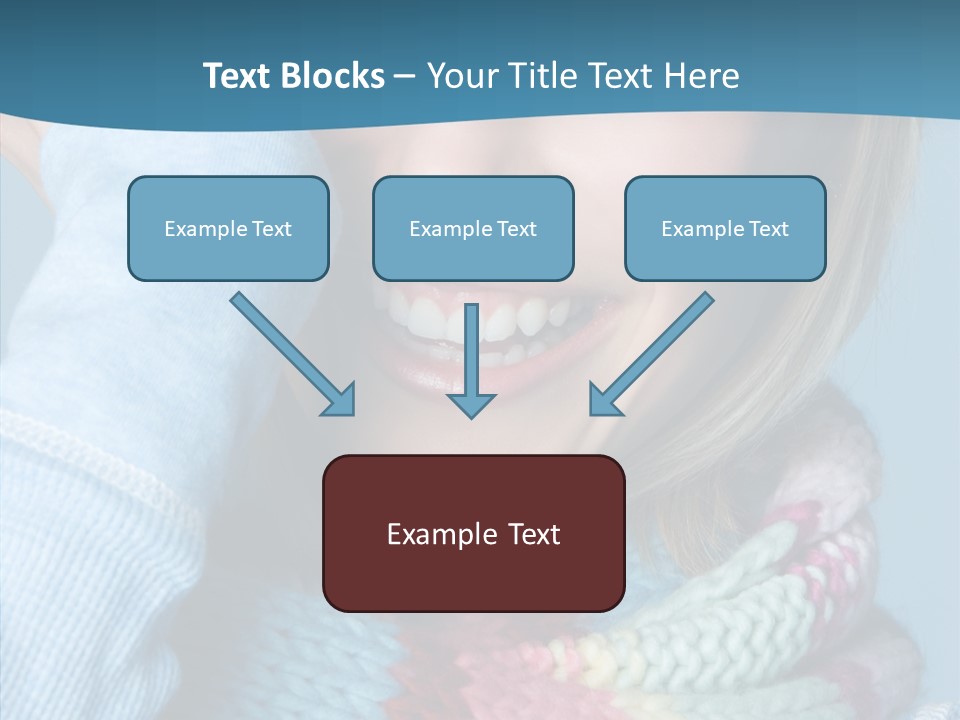 Girl Female Looking PowerPoint Template