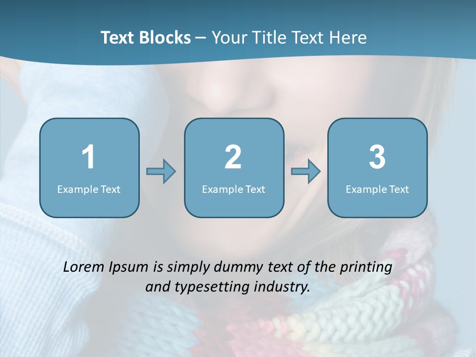 Girl Female Looking PowerPoint Template