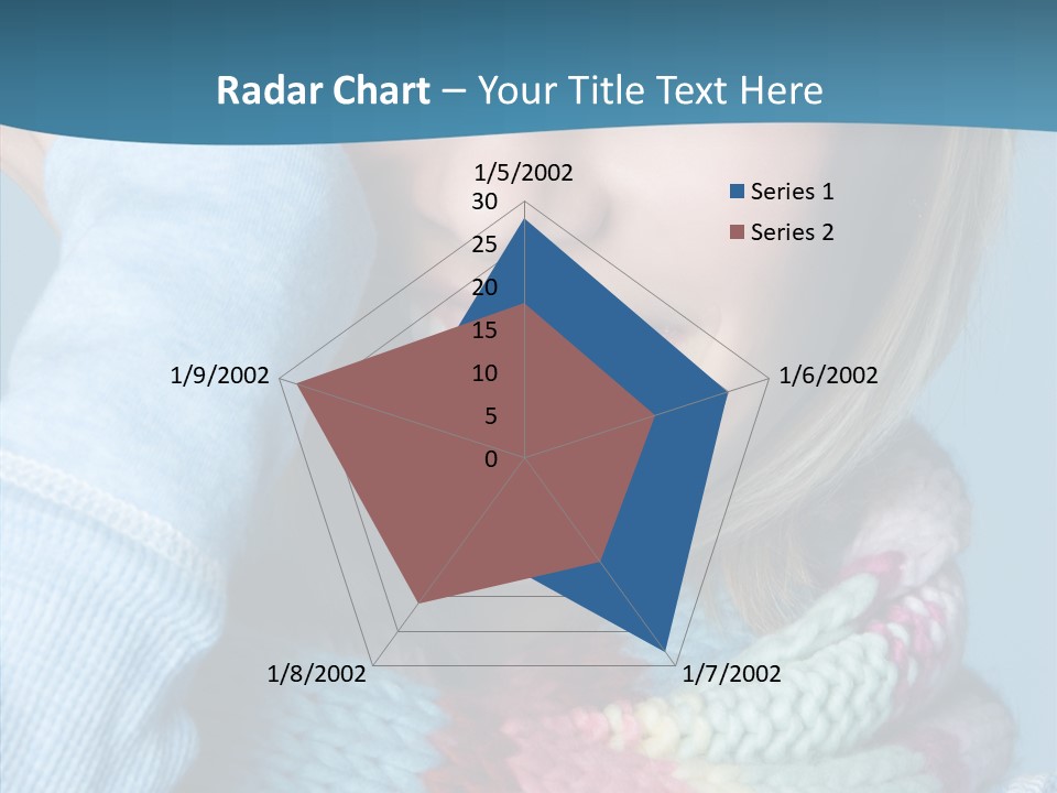 Girl Female Looking PowerPoint Template